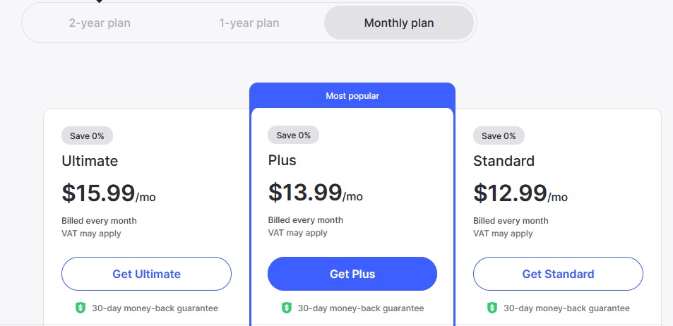 NordVPN monthly plan