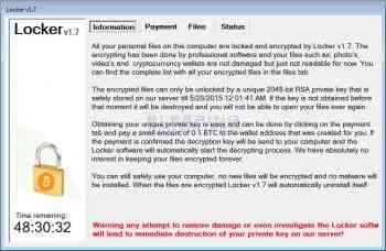 Locker Ransomware Screenshot