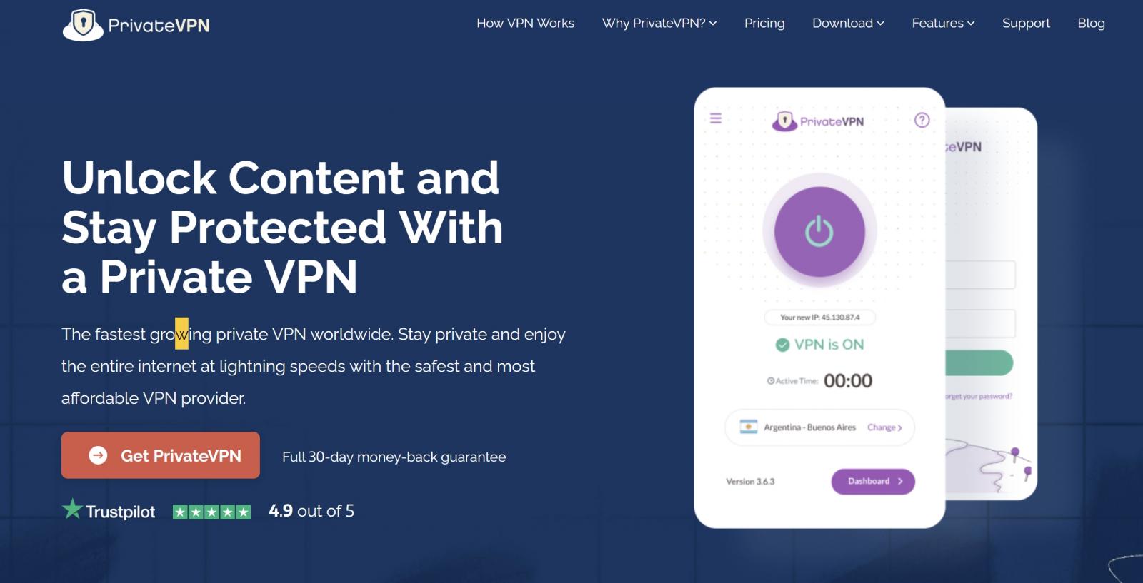 privatevpn home page